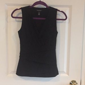 White House Black Market sleeveless black top!